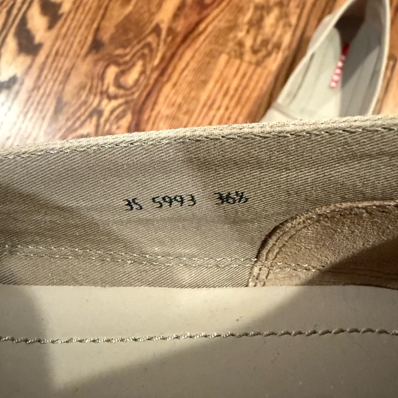 PRADA SPORT CANVAS SLIP-ON ESPADRILLES KHAKI LOAFER - Retail $495 - Picture 7 of 8